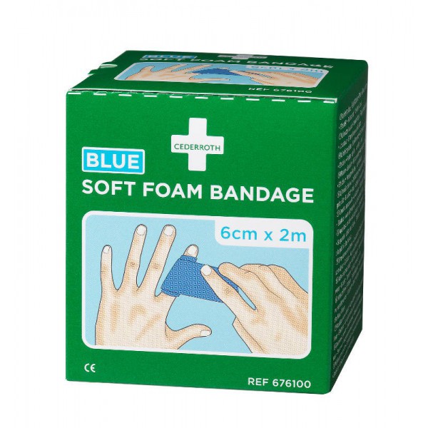 Bandaż piankowy Cederroth Soft Foam Bandage Blue 676100