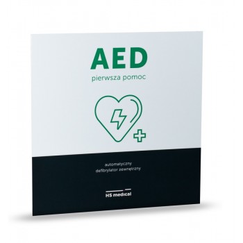 Tablica AED duża zielona