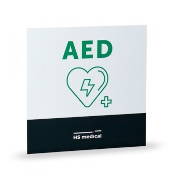 Tablica AED mała zielona